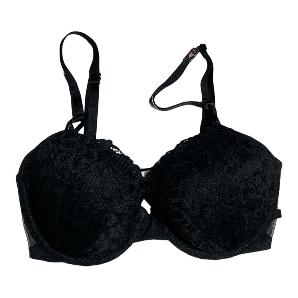 Victoria's Secret Bra Women's 34D‎ Black Lace Lined Demi